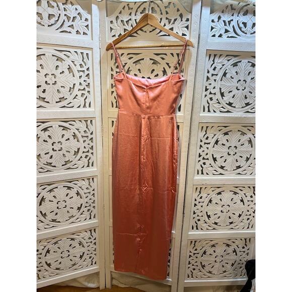 House of CB Costanza Bright Peach Maxi Dress Size S Small - Picture 6 of 10